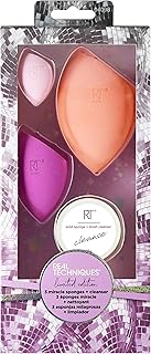 Real Techniques RT-4098 Christmas Miracle Beauty Blender Sponge Gift Set with Makeup Brush Cleaner, Holiday Stocking Stuff...