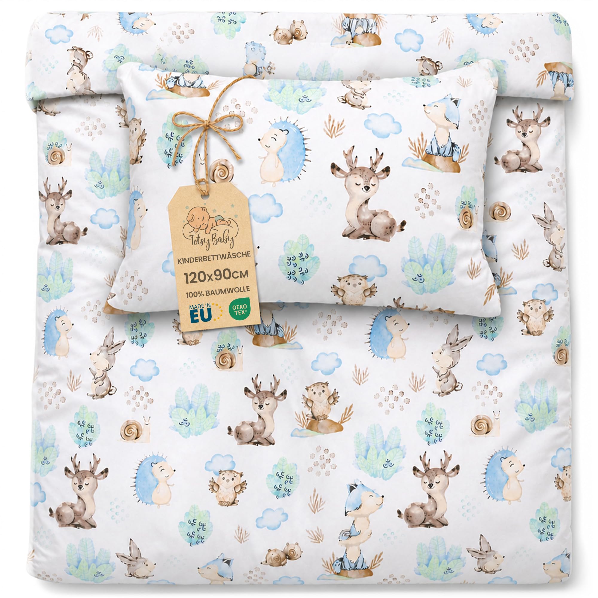 Totsy Baby Baby Cot Bedding Set 90 X 120 Cm Cot Duvet And Pillow Set Covers Crib Bedding Sets Hedgehog