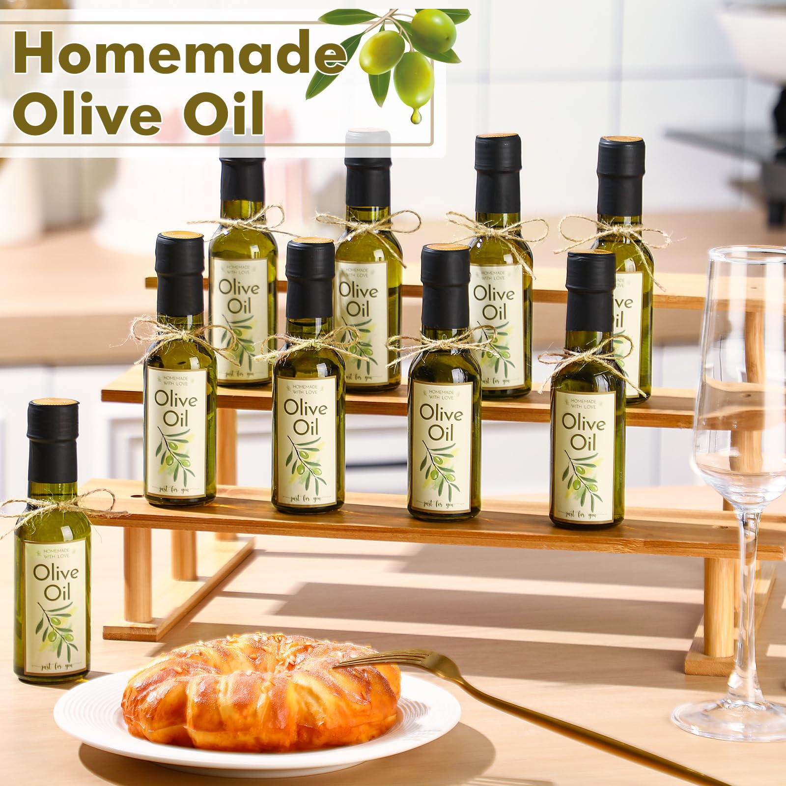 Amazon.com: Havawish 20 Pcs 3oz Glass Olive Oil Bottles Green with