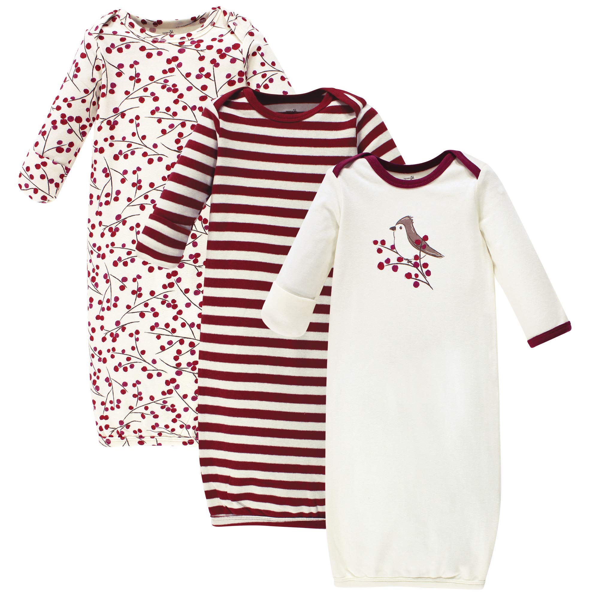 Touched by Nature Organic Cotton Gowns Saco de Dormir Unisex bebé (Pack de 3)
