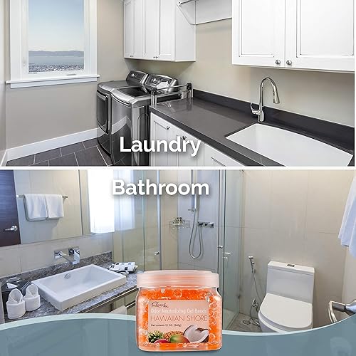 Miniatura 10 de Clear Air - Perlas de gel para eliminar olores en baños, vehículos, barcos, caravanas y áreas de mascotas, desodorante ambiental hecho con aceites