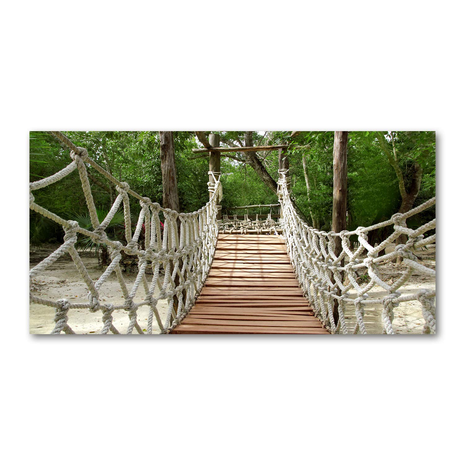 Tableau plexiglas Tulup 120x60cm pour agrandir une pièce étroite grâce au motif pont suspendu