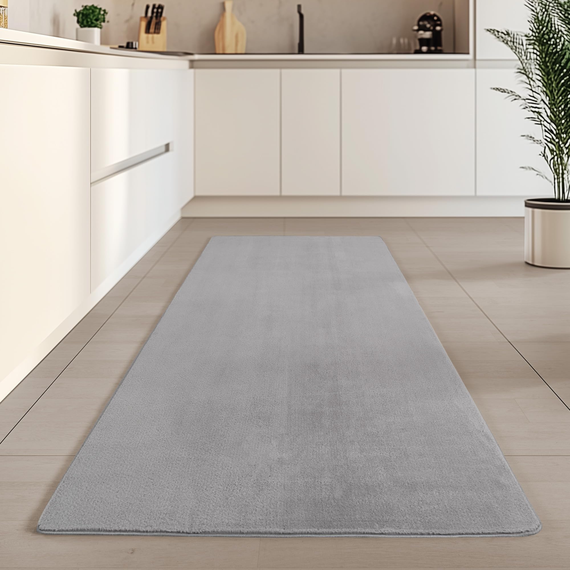 Carpetsale24 Teppich Kurzflor - Rechteckig, Rund & Läufer, waschbarer Rutschfester Teppich, weich, modernes einfarbiges Design für Wohnzimmer, Schlafzimmer, Küche & Kinderzimmer.