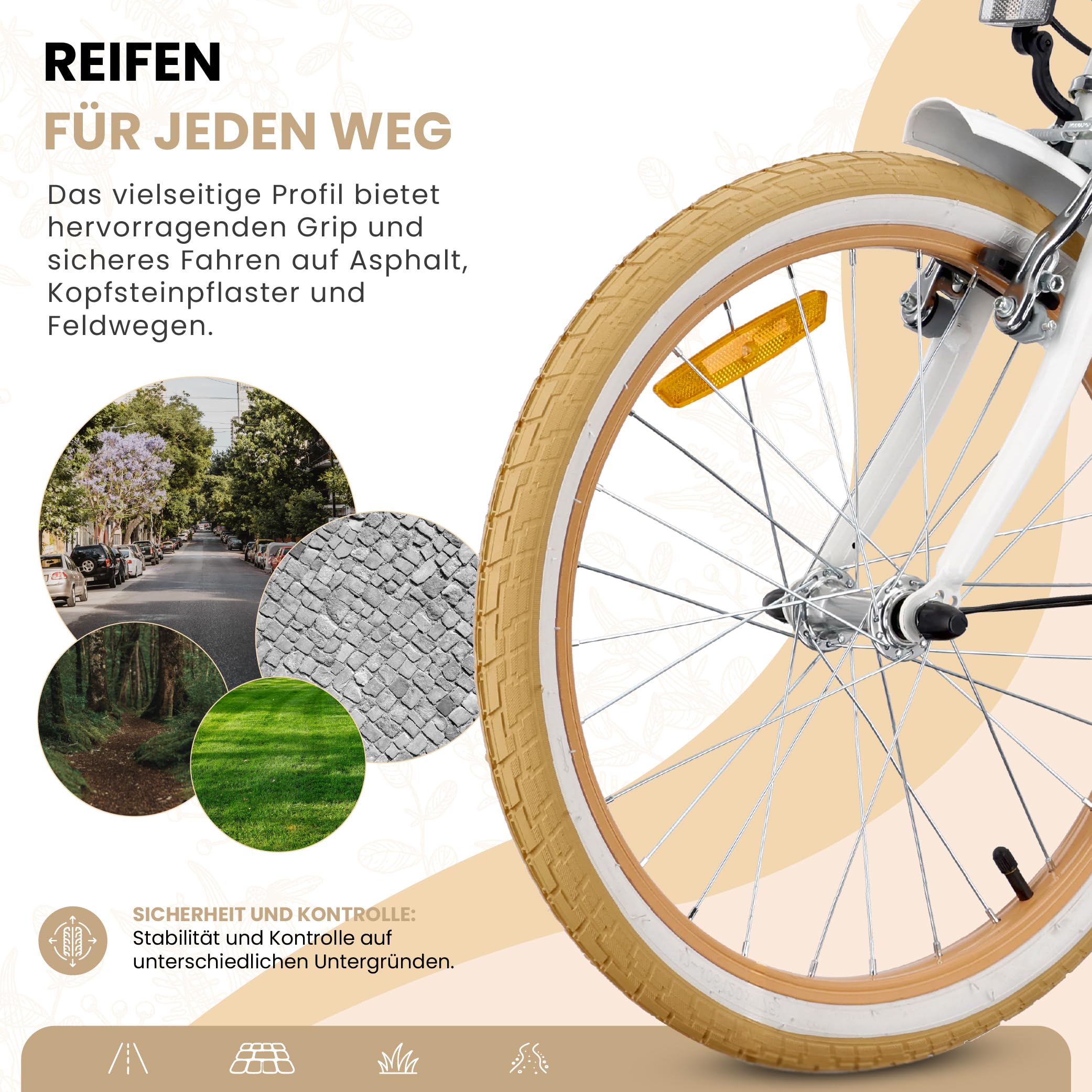 sun baby Mädchenfahrrad 20 Zoll Flower Bike Radgröße zur Auswahl 6 Gang Shimano Kinderfahrrad Kinderrad für Mädchen von 6 bis 10 Jahre verstellbare