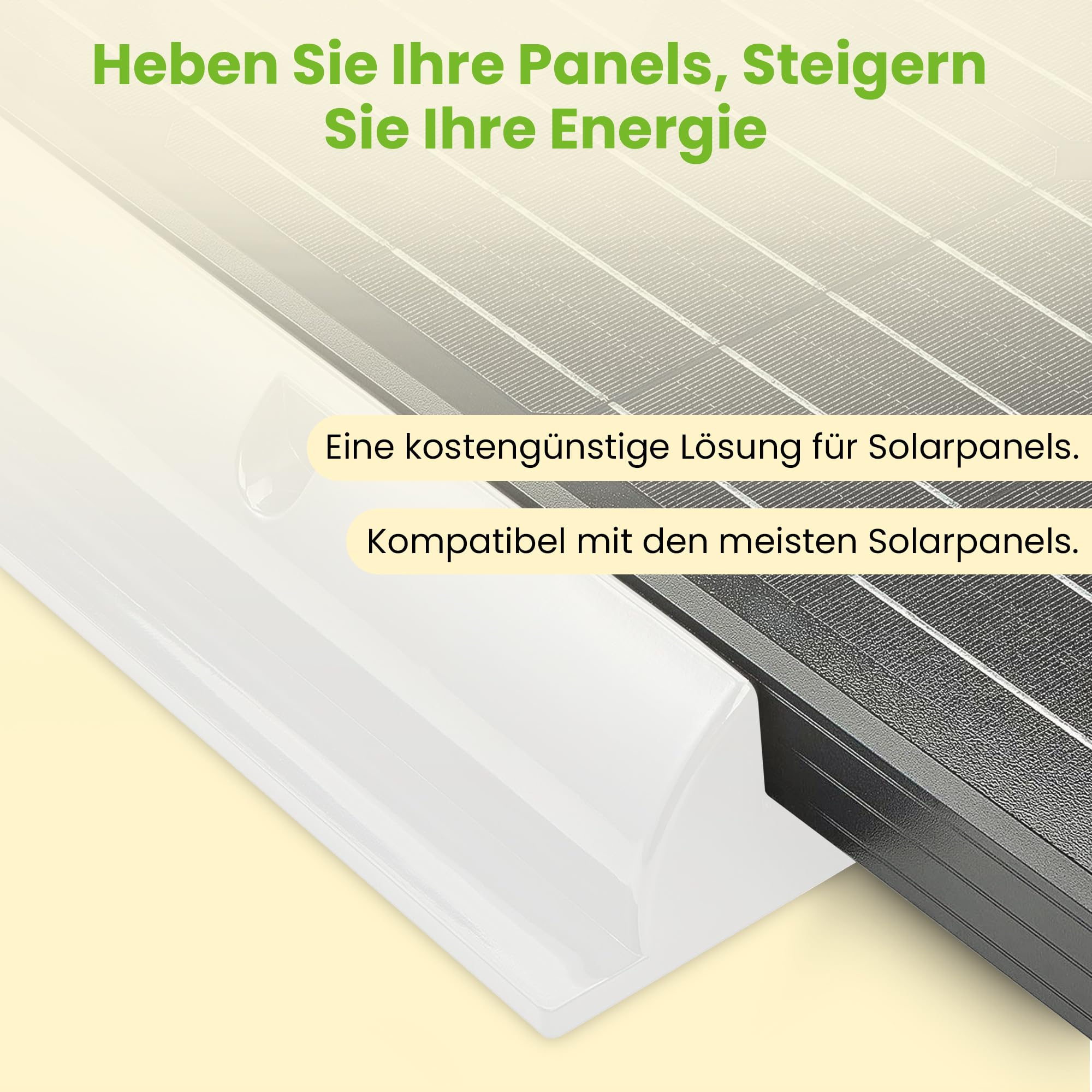 Offgridtec ABS moduł solarny spoiler uchwyt biały 68 cm - Heavy Duty, 1 sztuka, 006565