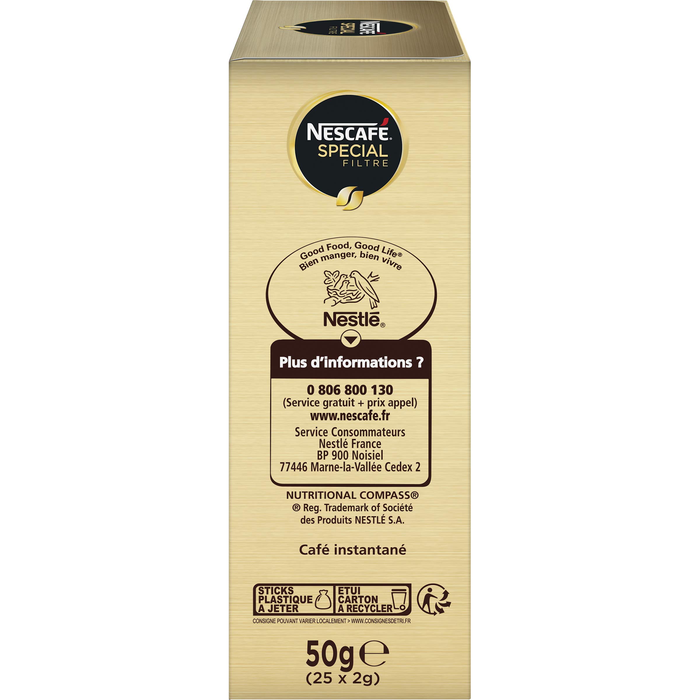 Nescafé Special - Filtro da caffè solubile, confezione da 25 bastoncini