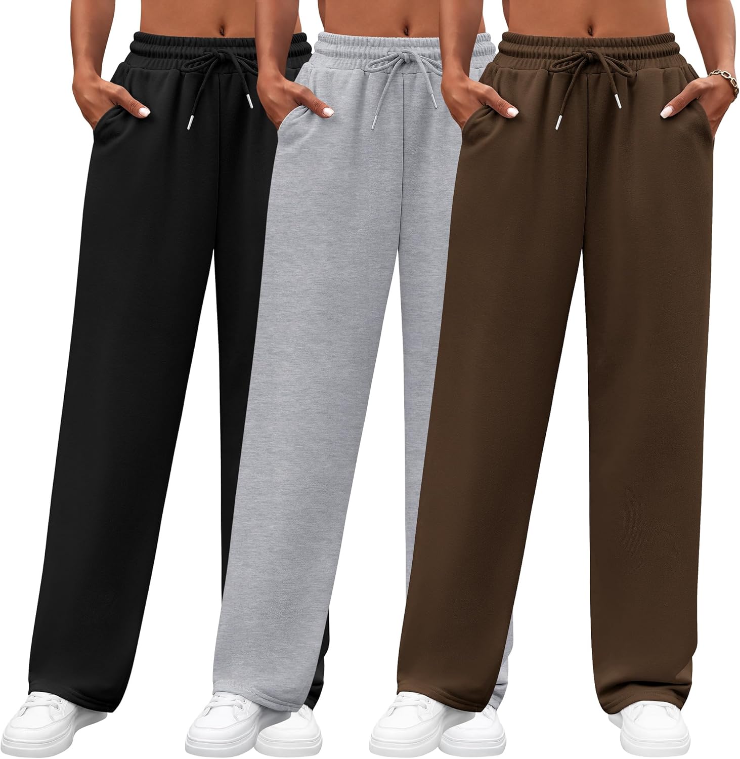 Black, Dark Brown, Light Gray