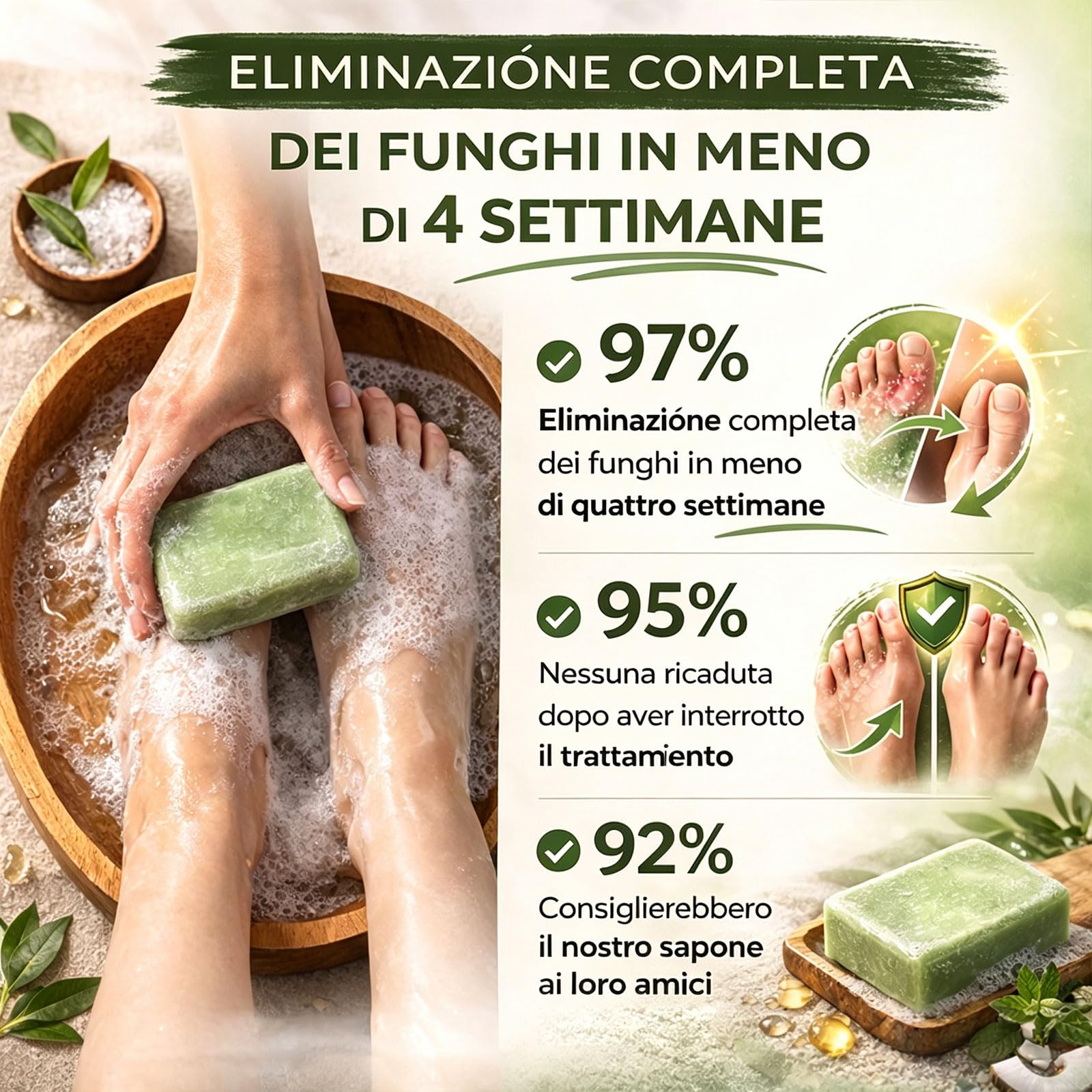 Aqvera - Sapone Antimicoticopurificante, Aqvera Sapone Micosi, Sapone Tea Tree Antimicotico, Elimina I Funghi Alla Fonte In Tutto Il Corpo, Ingredienti Naturali (2 scatole)