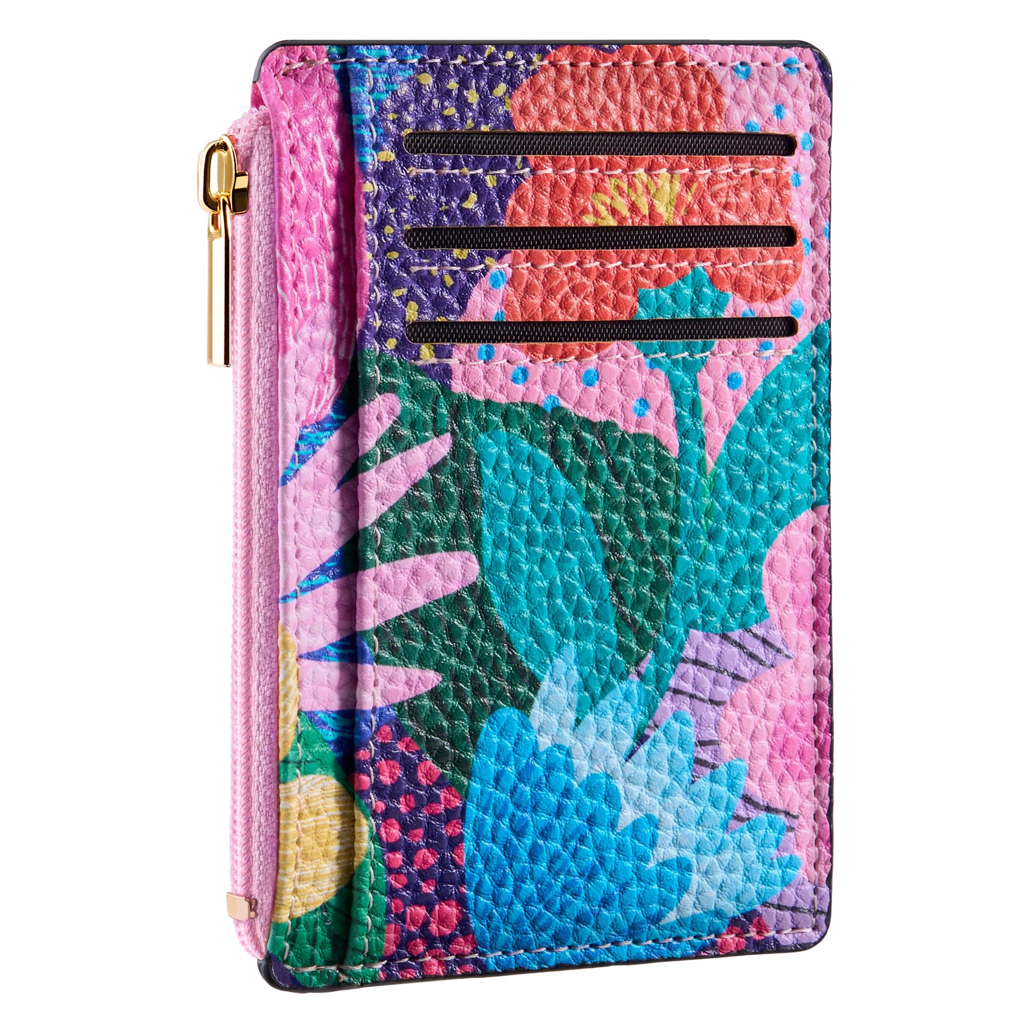 Tipmile Credit Card Holder for Women Slim Minimalist Front Pocket RFID Blocking Wallet Small Compact Card Case with