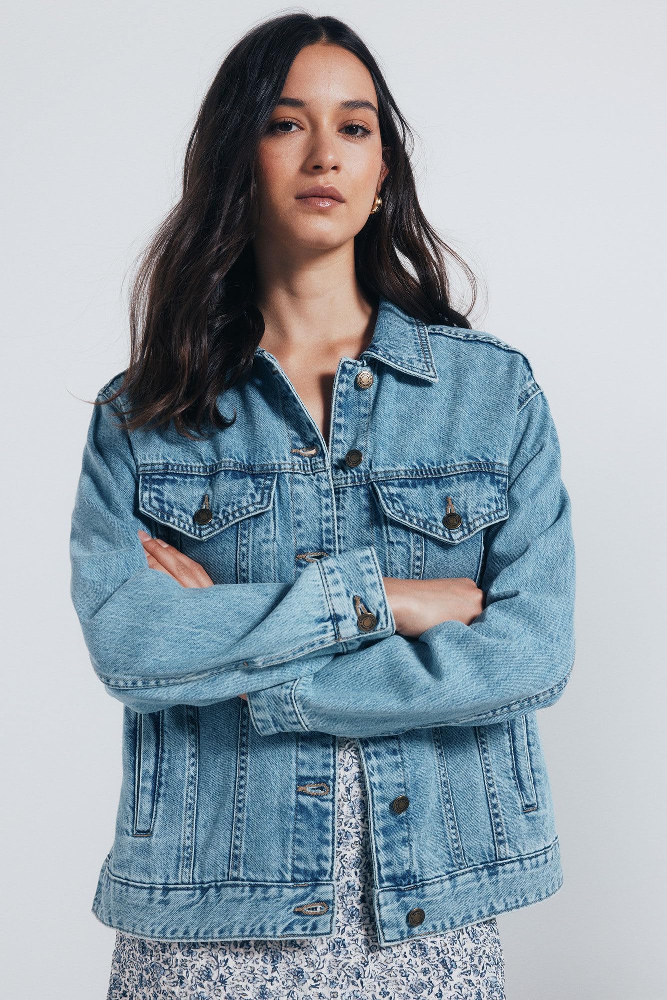 SPRINGFIELD Oversize Denim Jacket Chaqueta Vaquera Mujer