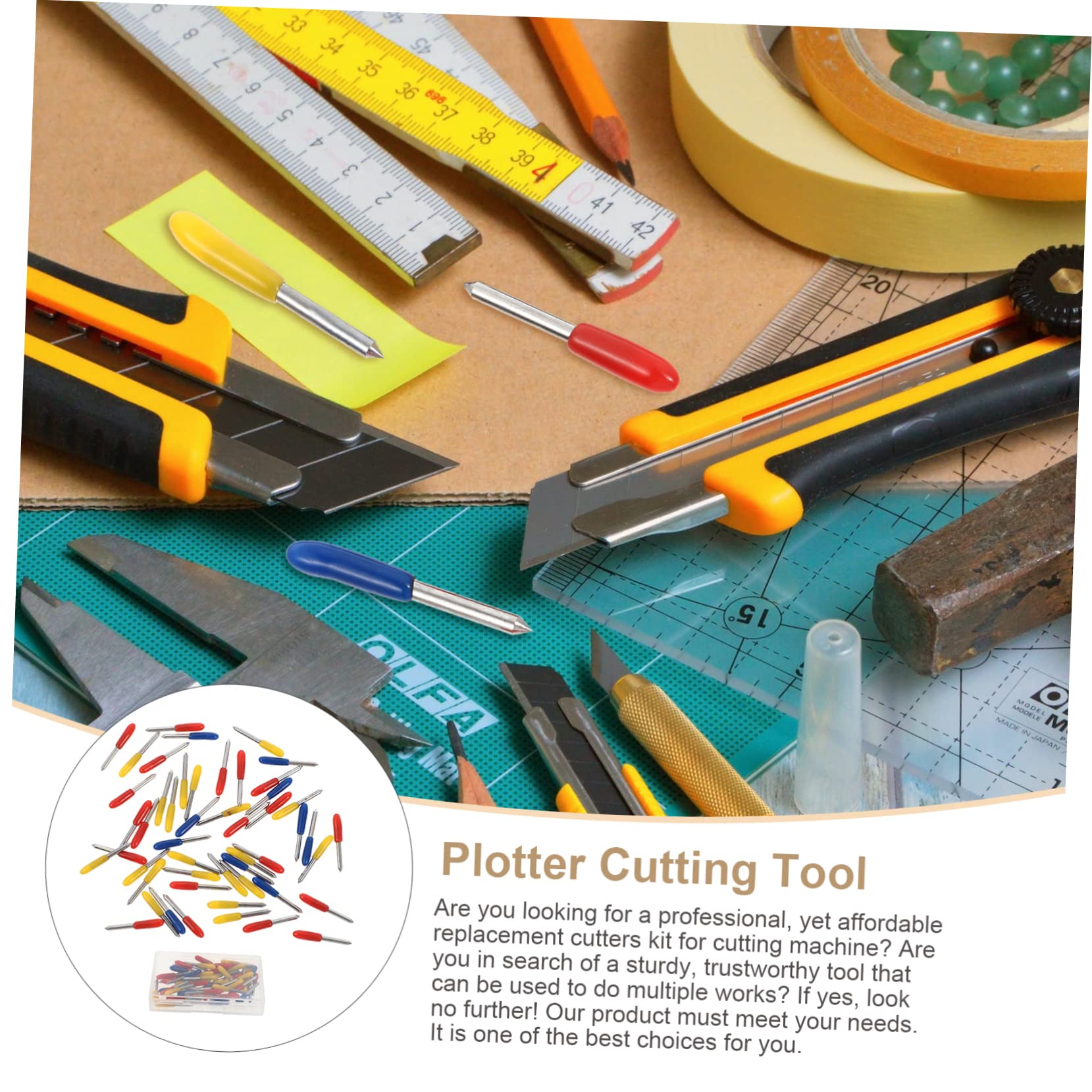 HOODANCOS Professional Plotter Cutting Tool Set 30° 45° 60° Lettering Cutters for Craft Paper Cutters