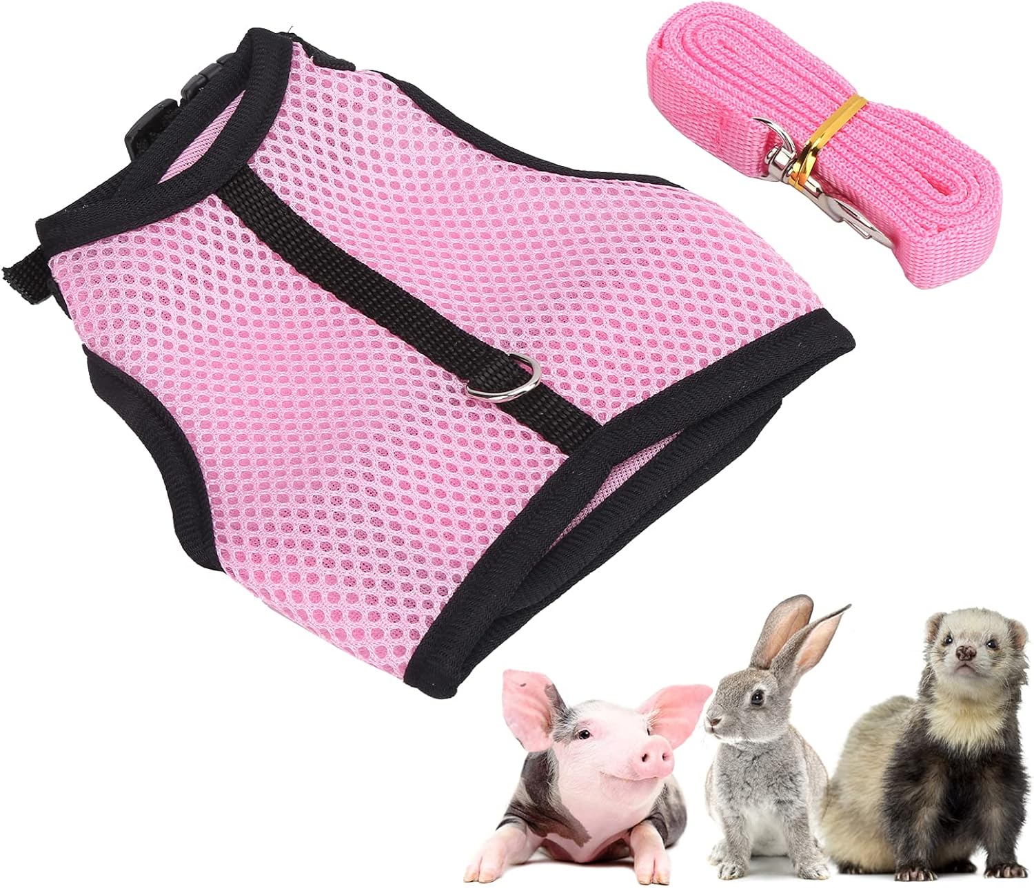 Rabbit Mesh Harness with Leash, Rabbit Mesh Traction Harness Rabbit