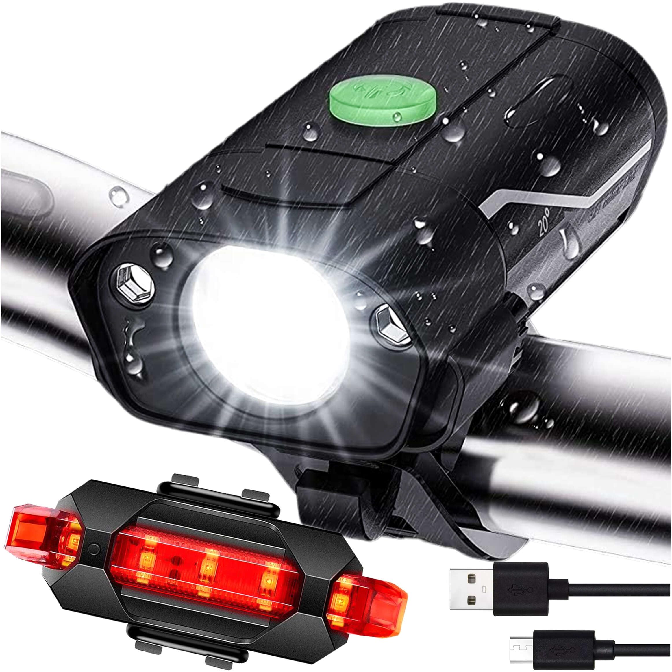 Alogy Lampka Rowerowa Przód + Tył Led Przednia Tylna Lampa Światełko Usb Na Rower