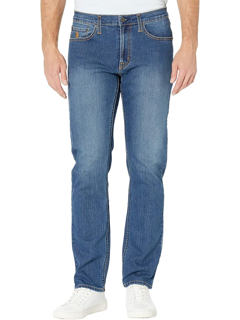 U.S. POLO ASSN. Stretch Slim Straight Five-Pocket Denim Jeans