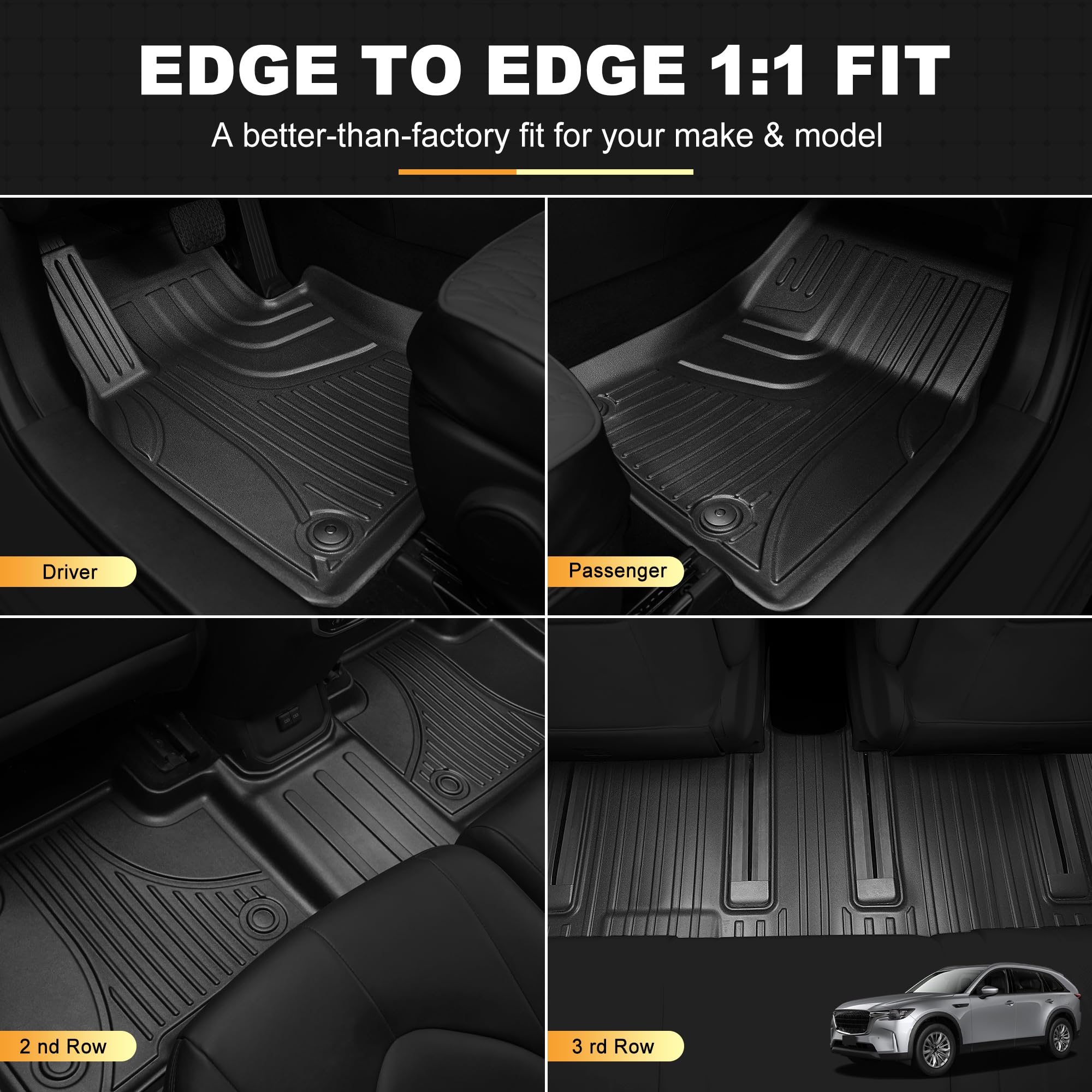 Amazon.com: AOMSAZTO Floor Mats Compatible with Mazda CX9 CX-9 7