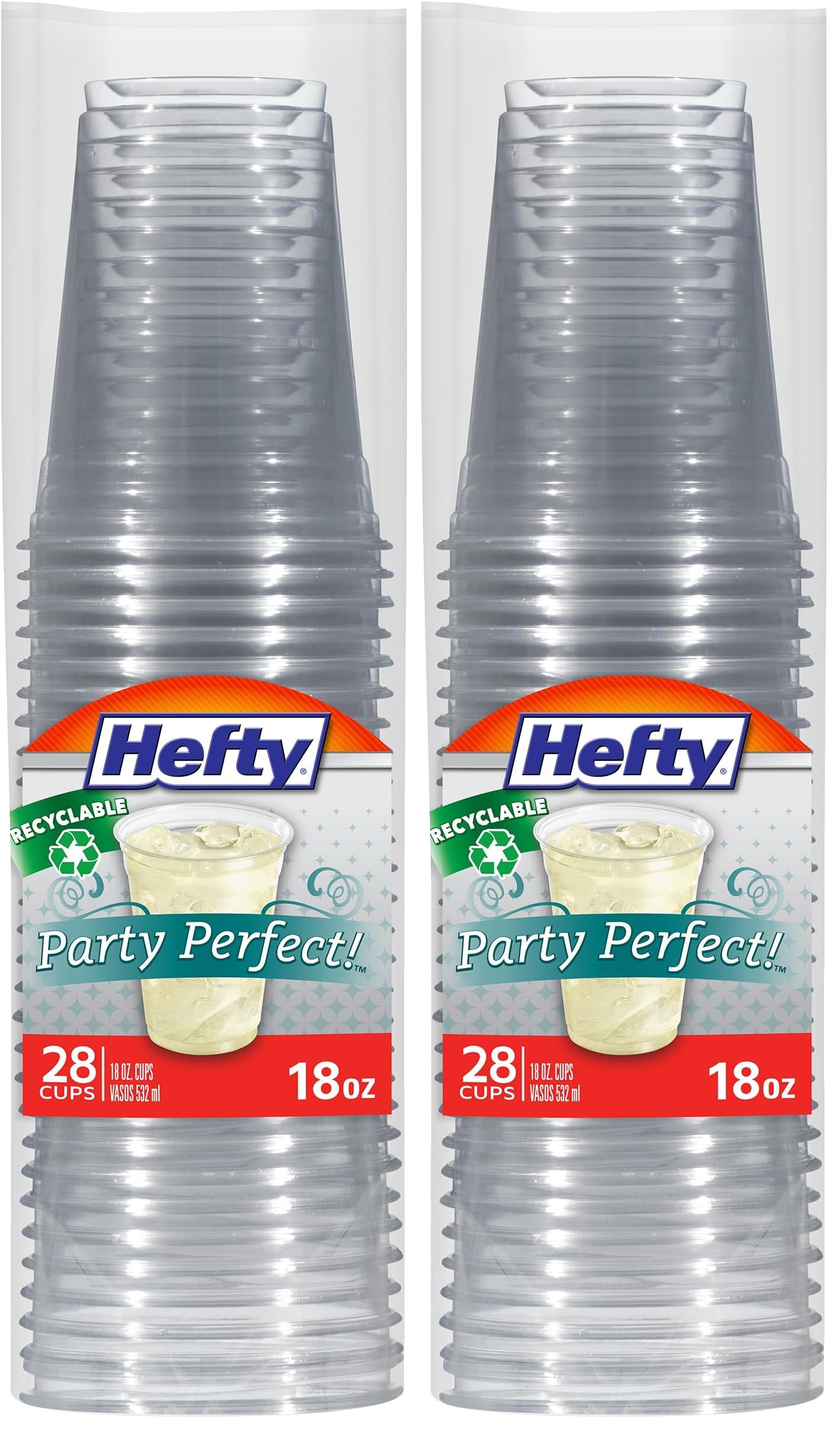 Hefty Clear Plastic Cups - 28 Count -7