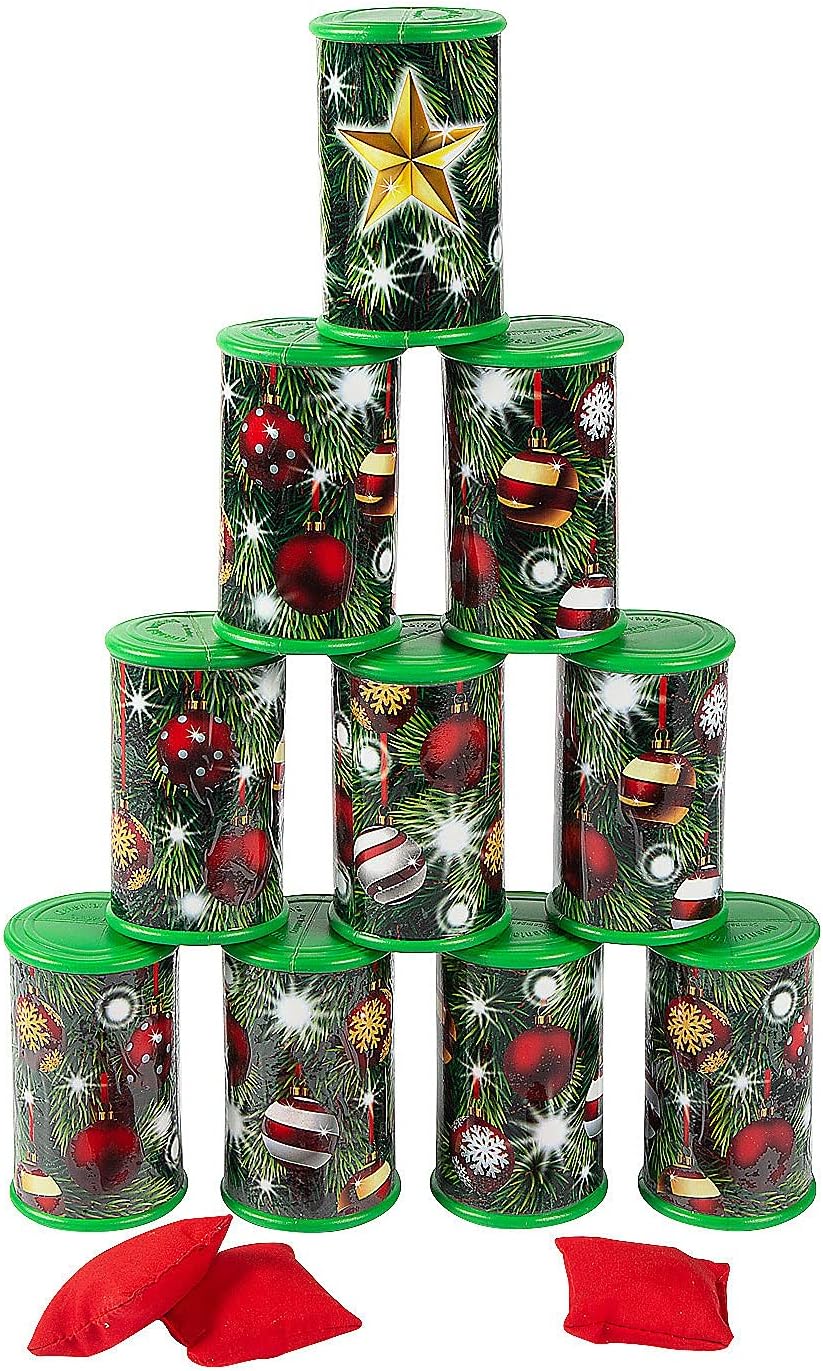 Christmas Can Toss Game Christmas Can Toss Game