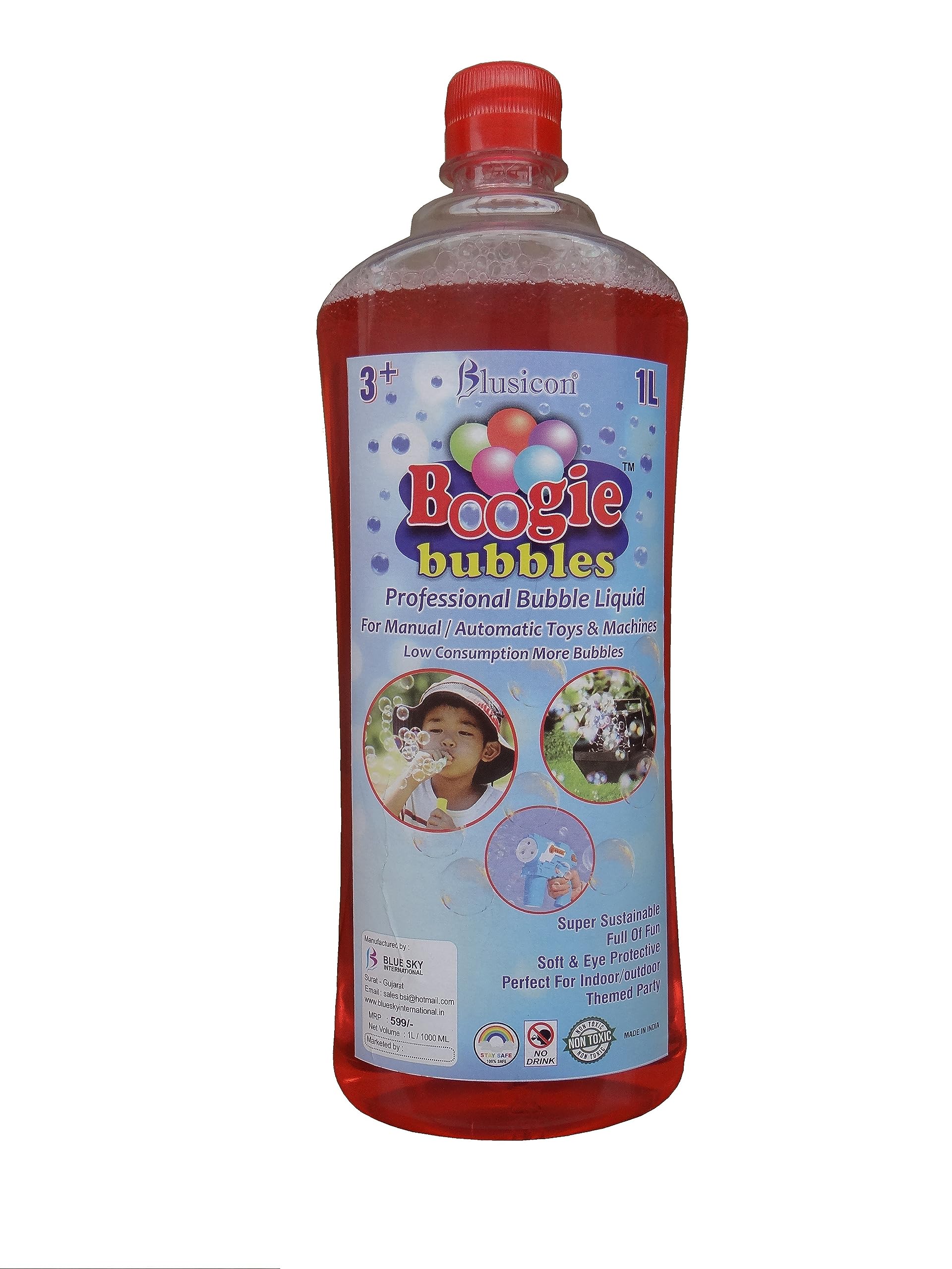 BLUSICON Boogie Bubble Gun Liquid Refill for Kids 1 LTR, Multicolor (B09HQYMXV5) Amazon Price History, Amazon Price Tracker