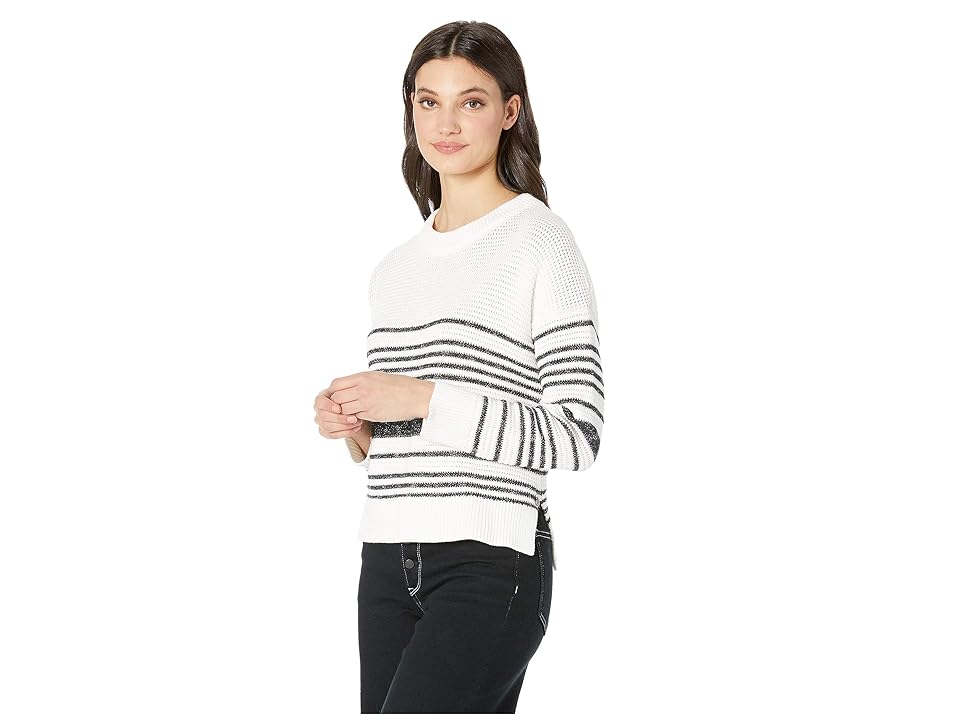 

Roxy Manhattan Calling Sweater (Marshmallow Horizontal Licorice Stripe) Women's Sweater, Multi