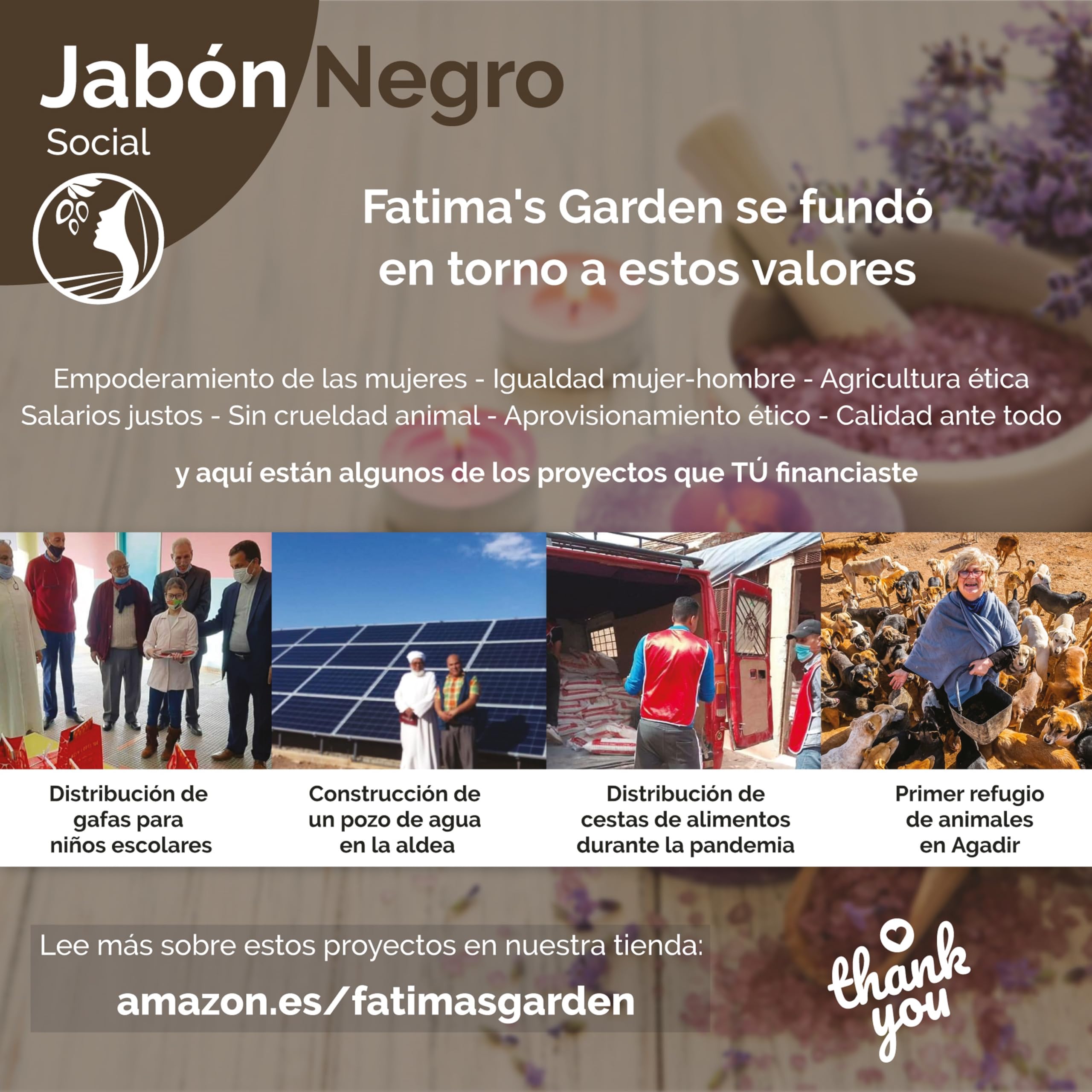 Fatima's Garden Jabón Negro con Aceite de Oliva - Limpiador Natural, 150g