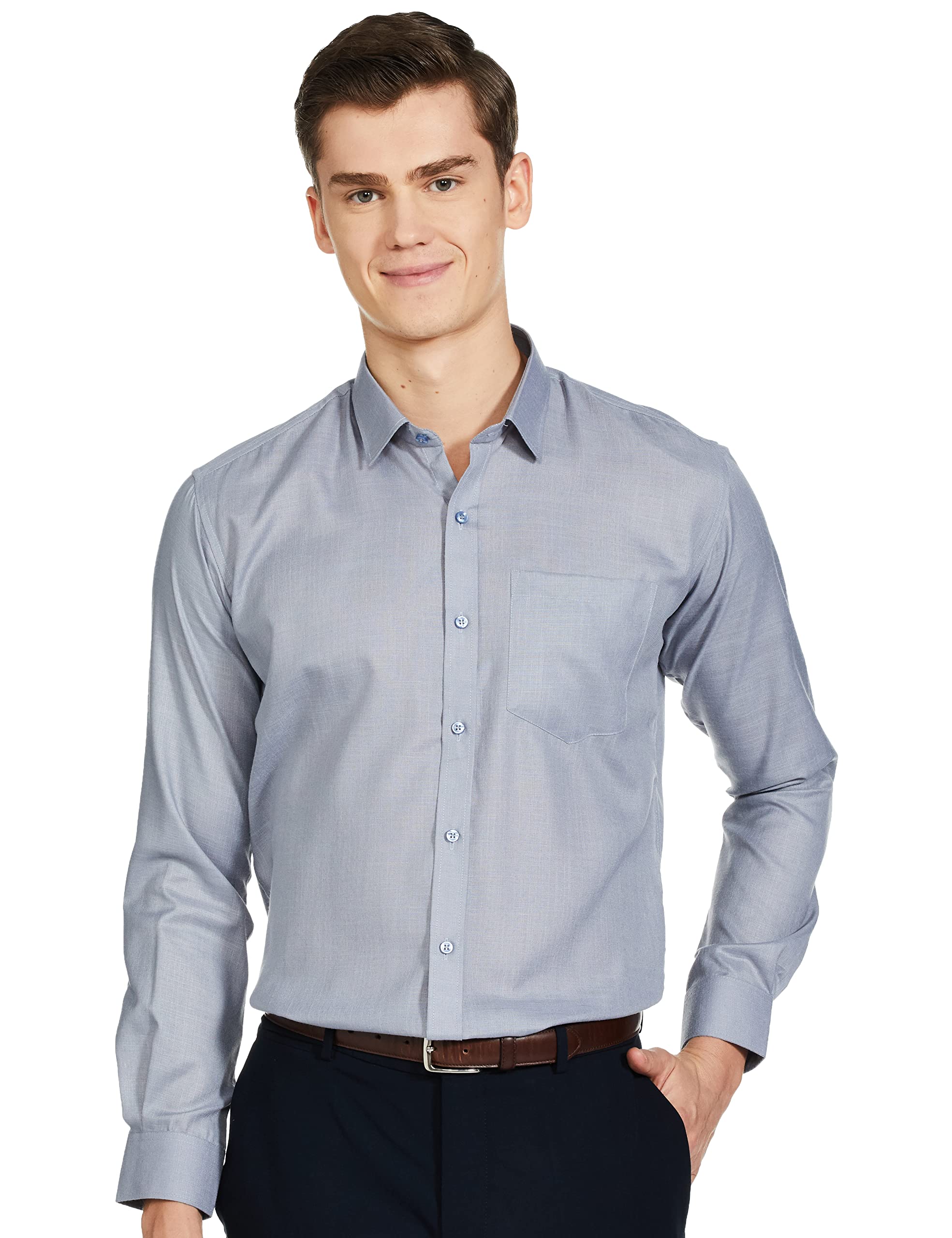 BE ACTIVEMen's Solid Slim Fit Cotton Formal Shirts || Men Stylish Shirt || Spread Collar & Full Sleeves || Timeless Style & Comfort