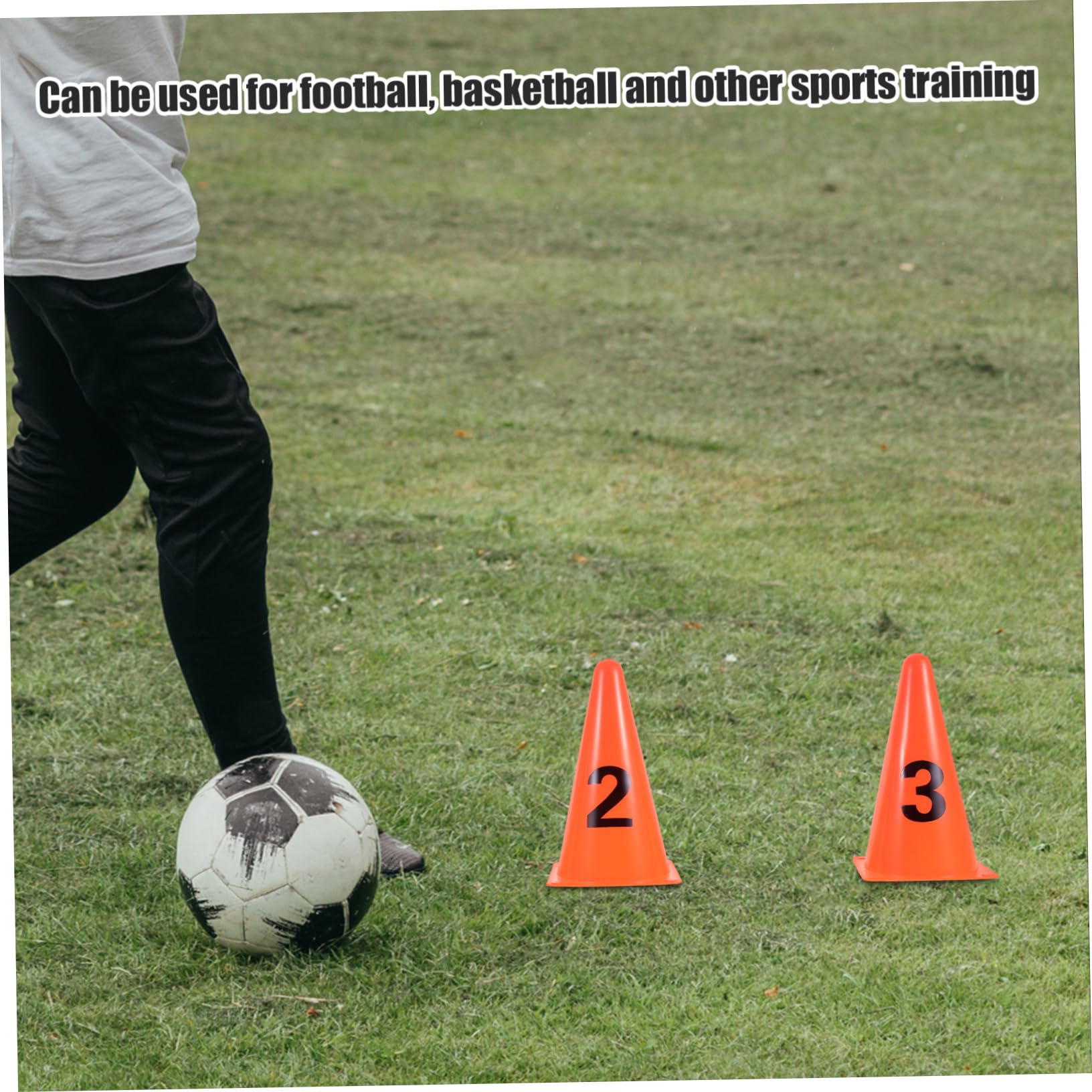GALPADA 15piezas Conos de Fútbol Numerados de Plástico Unidades de Marcadores de Campo para Entrenamiento de Agilidad para Fútbol y Baloncesto