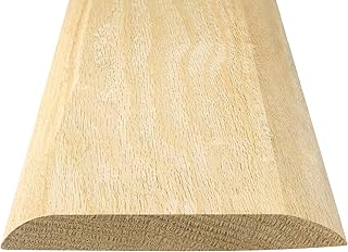 Door Transition Strip Wood Threshold Transition Unfinished Solid Red Oak Interior Threshold Doorways Reducer Threshold(36 x 5 x 0.63 Inches)