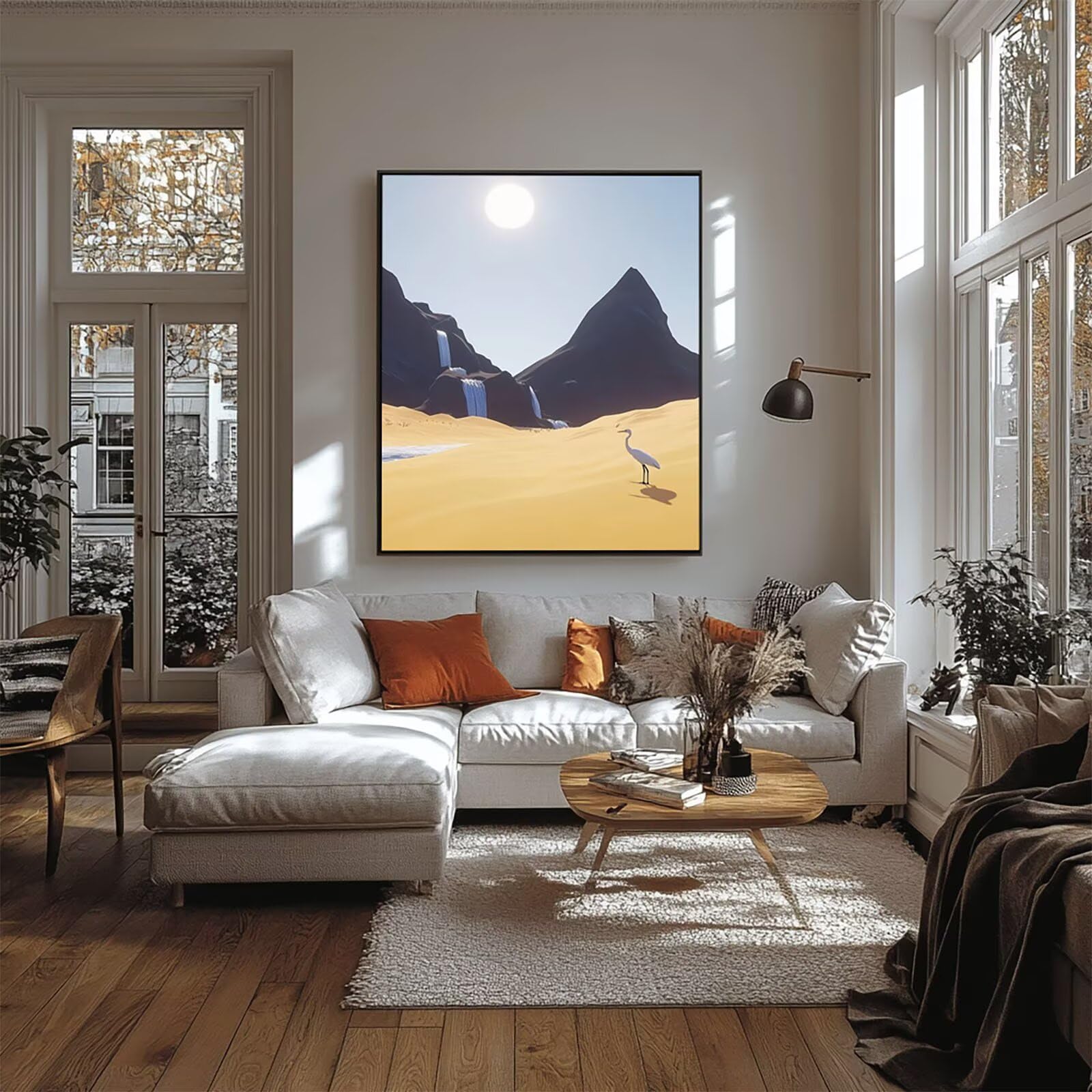 Malowanie po numerach, dla dorosłych, zestaw do malowania po numerach, żuraw, hobby DIY dla dorosłych i kobiet, artykuły plastyczne, 100 x 137 cm, sztuka ścienna, przejrzystość kolorów, płótno do