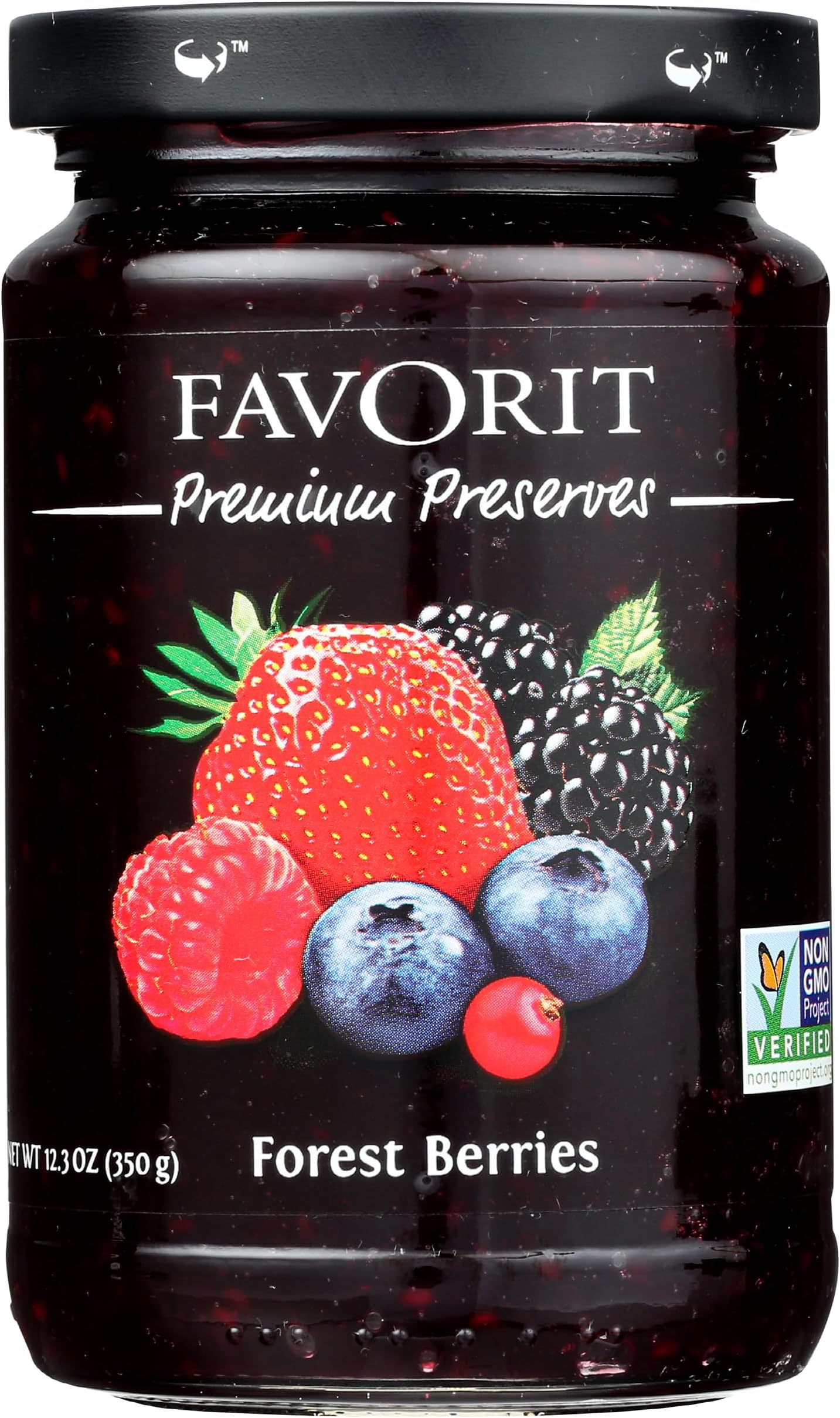 Favorit Preserve Forest Berry, 12.3 oz