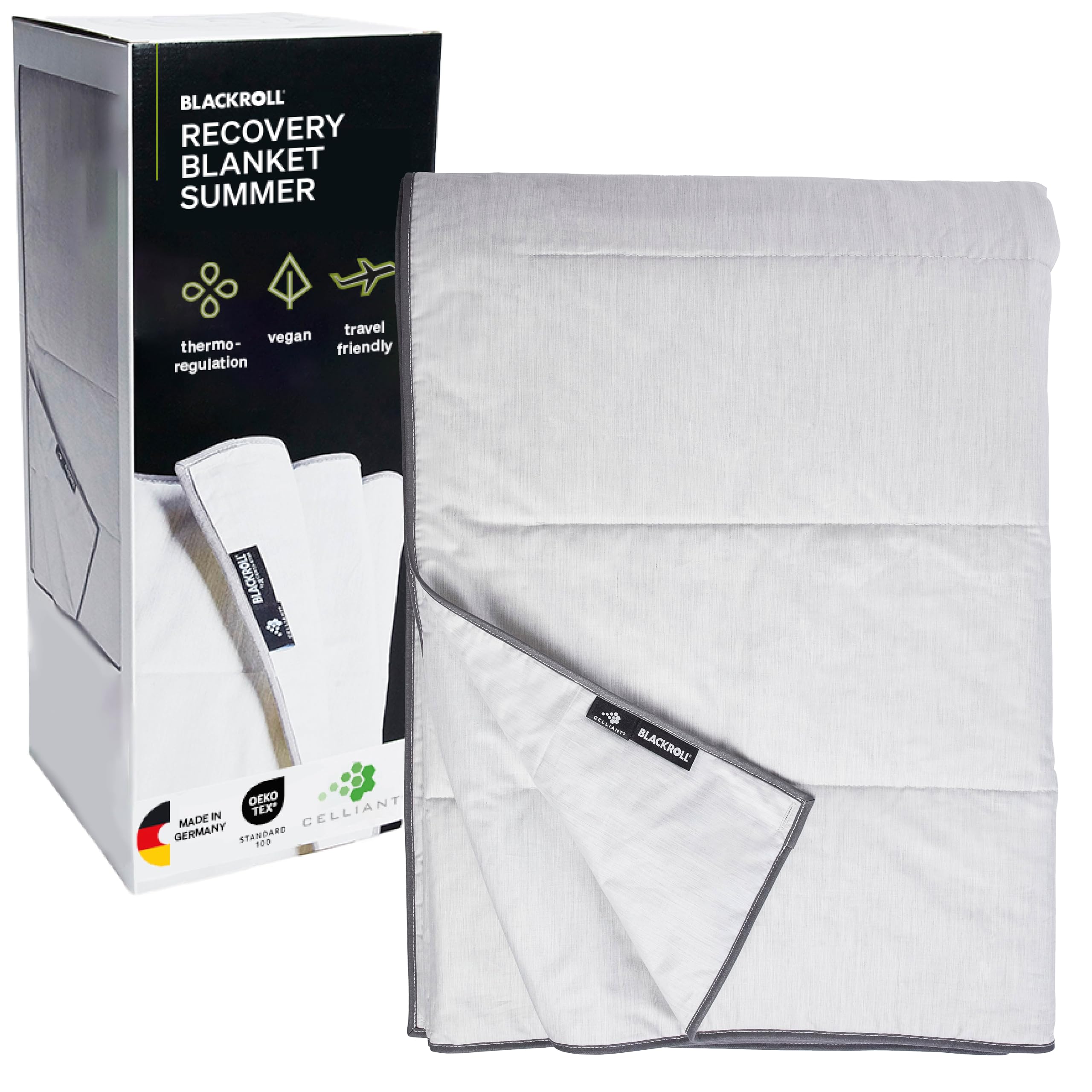 BLACKROLL® Recovery Blanket Summer (155 x 220 cm), wegańska kołdra letnia z efektem podczerwieni