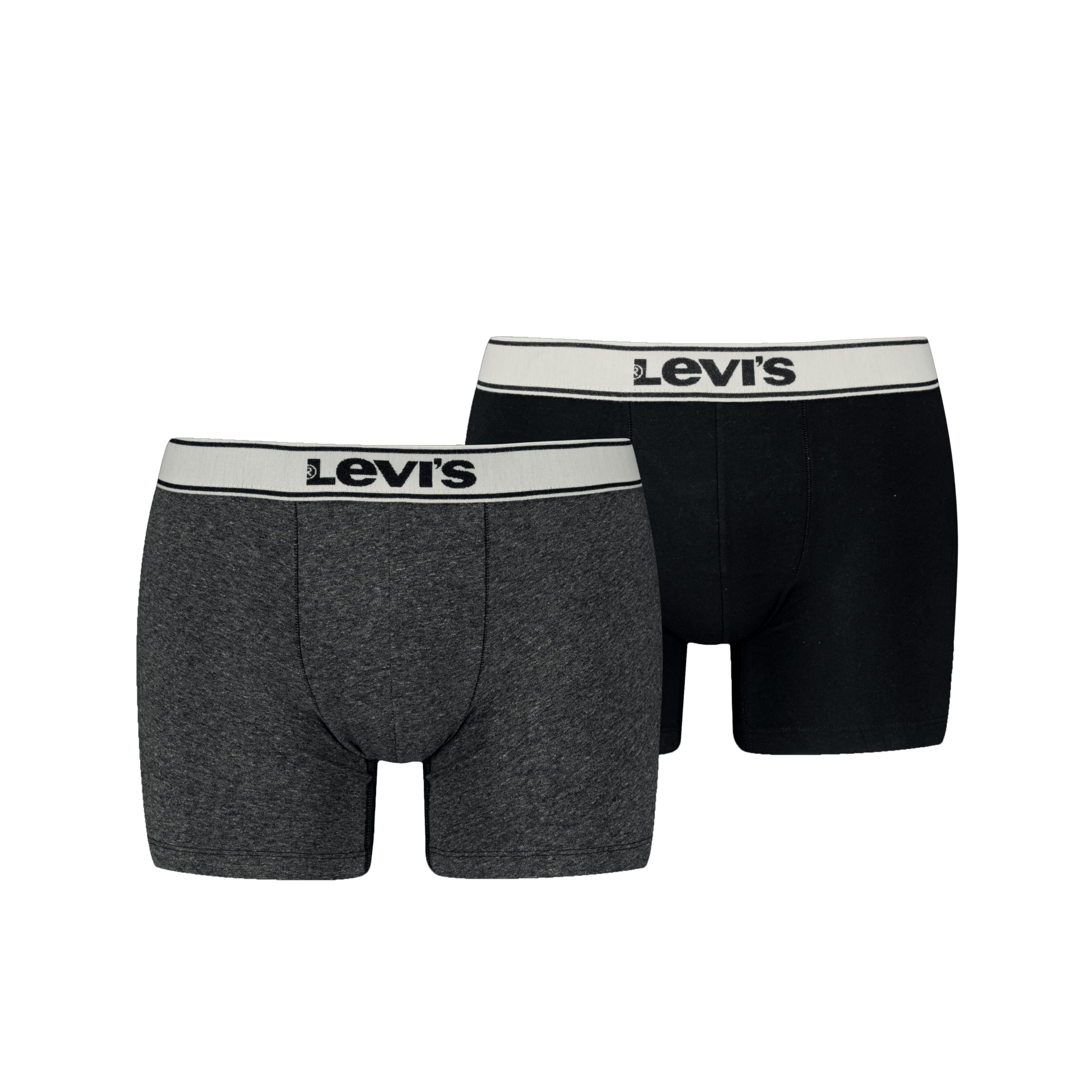 Levi's Vintage Heather Organic Cotton Boxer Briefs, Black
