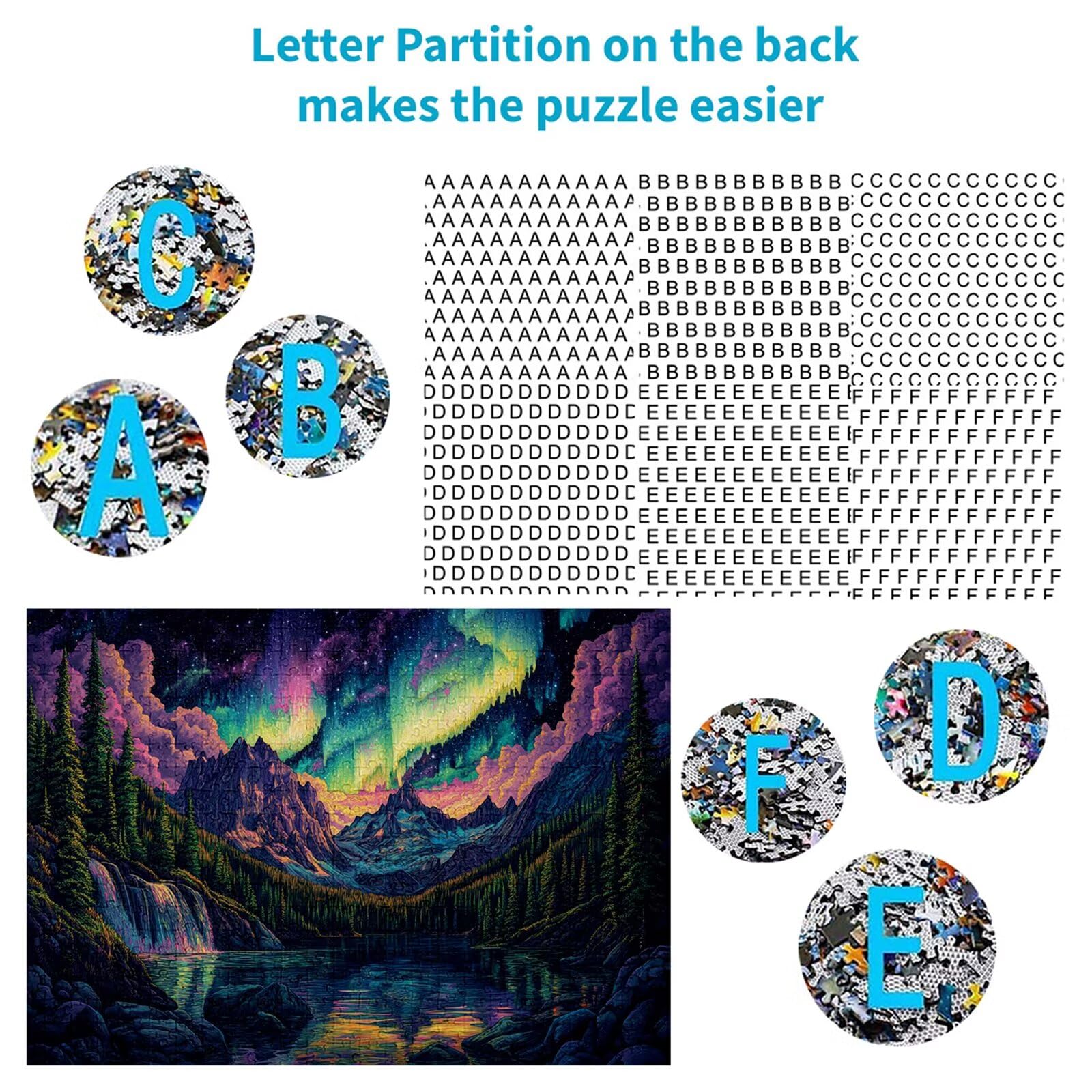 Puzzle 4000 elementów górskie puzzle dla dorosłych jezioro 141 x 87 cm Unikalne rzemiosło klasyczne 3D drewniane układanki do rodzinnych gier aktywnych, układanka do samodzielnego wykonania nawet do