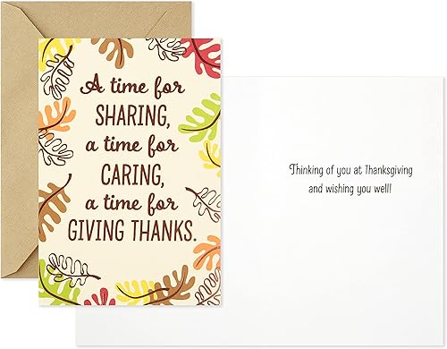 Miniatura 3 de Hallmark Surtido de tarjetas de Acción de Gracias, envío de pensamientos agradecidos (6 tarjetas con sobres)