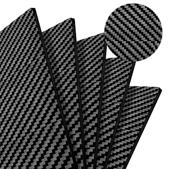500x500x4MM Carbon Fiber Sheet, 100% 3K Carbon Fiber Panel, High Strength, Lightweight, Matte Twill Weave for DIY Projects, Drones, CNC Cutting, Aerospace, Automotive, Laptop Components