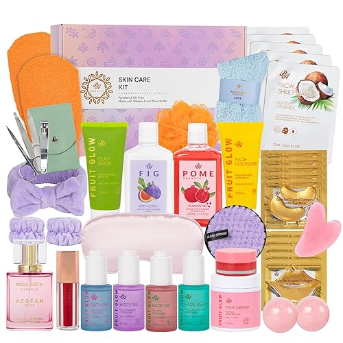 Miniatura 15 de Regalos para el día de San Valentín para mujeres y hombres, juego de 23 piezas de cuidado de la piel, kit de baño y cuerpo, juego de regalo de spa,