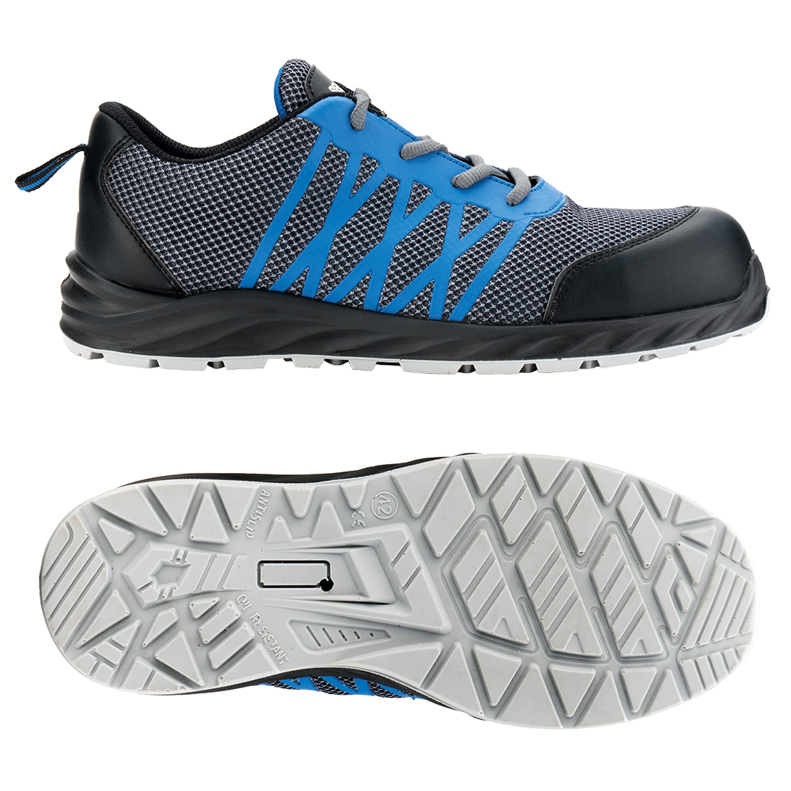 Bellota FTW5074S3 - Zapato de Seguridad Race S3 de Hombre y Mujer de Rejilla Transpirable, Ligero y Resistente al Agua