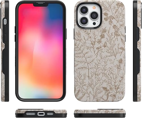 Miniatura 648 de Casely Funda para iPhone 13 Pro Max Jardín dorado Floral de girasol amarillo Compatible con MagSafe Diseño protector audaz Jardín Dorado