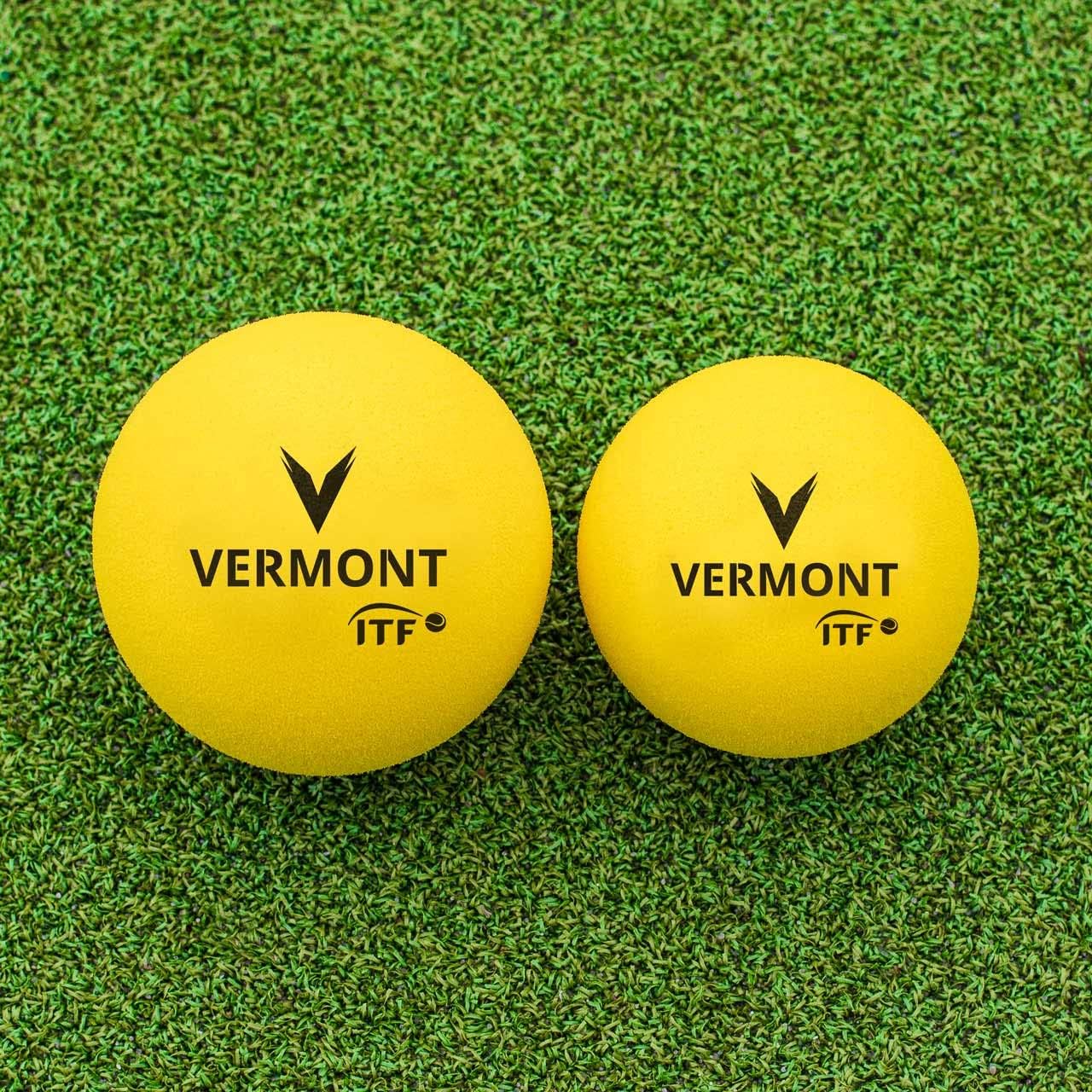 FORZA Vermont Foam Mini Red Tennis Balls – ITF Approved Stage 3 Beginners Tennis Balls | Soft Foam Training Balls | High Visibility Yellow | Packs of 3, 12 or 72