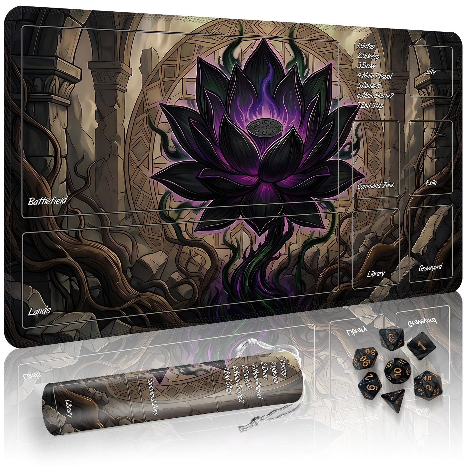 Amazon | Partypda MTGマット TCG DND プレイマット 収納バッグ