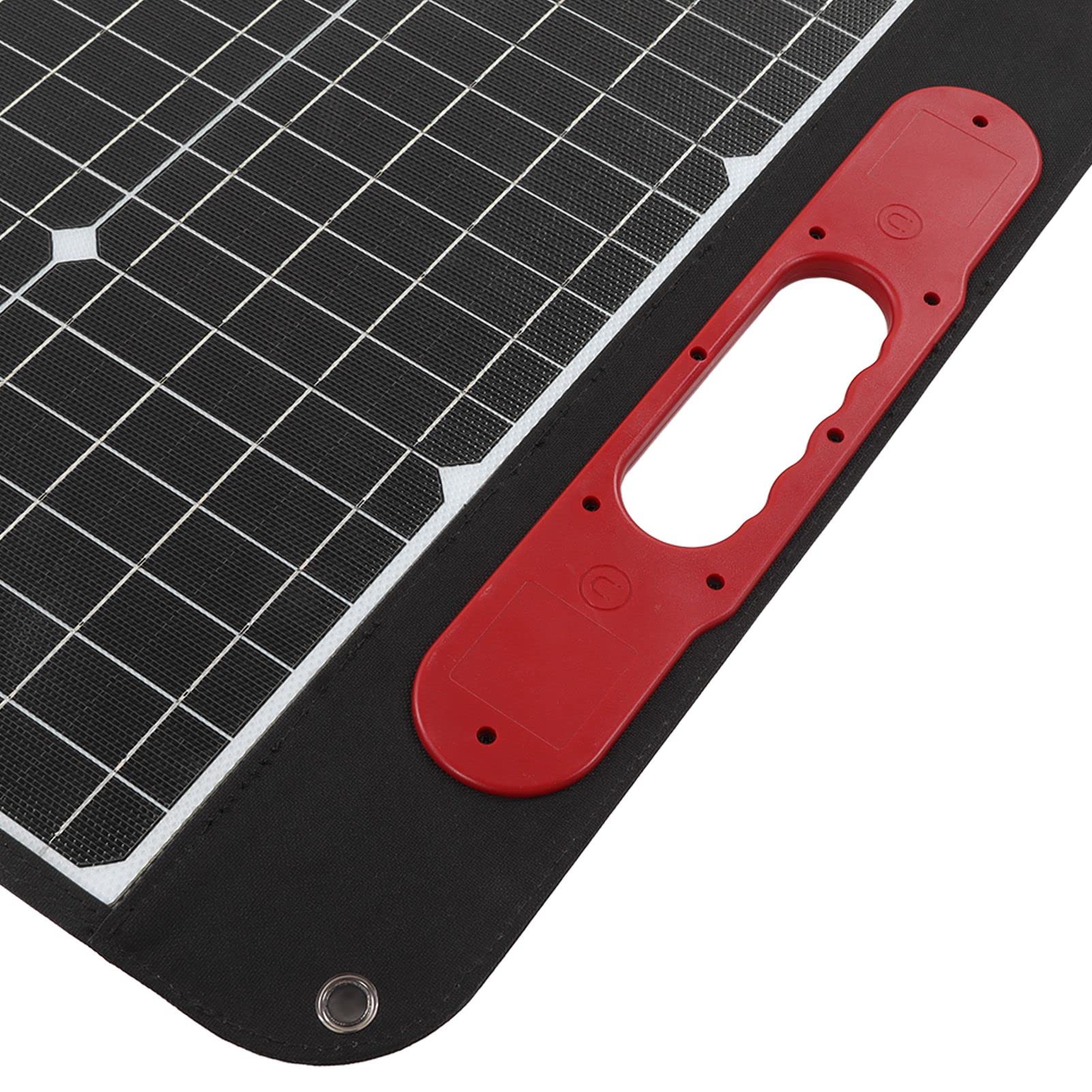 Qcwwy Pannello Solare Portatile Pieghevole 60W Monocristallino, Kit con | Superficie in ETFE ad alta efficienza per alimentatore da esterno per yacht da barca da campeggio