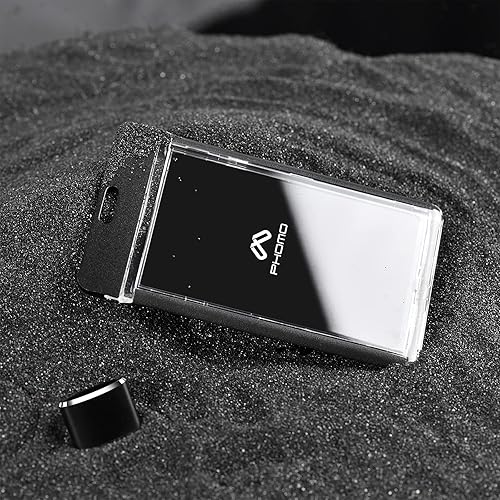 Miniatura 7 de Phomo Portatarjetas de identificación de aluminio con clip de metal y cordón de identificación, soporte vertical transparente para tarjetas de