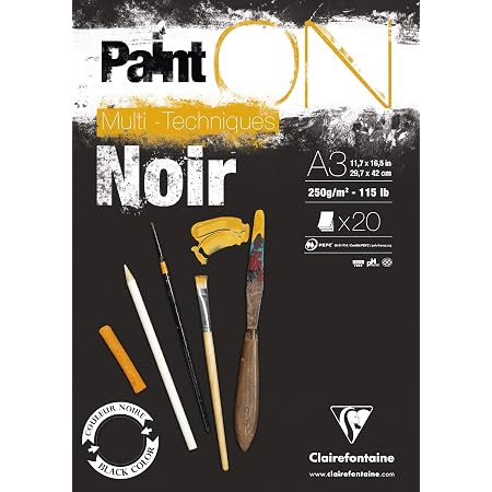 Clairefontaine Paint'On Multi-Technique Art Book - 32 Sheets A5, 250gsm Acid-Free Paper