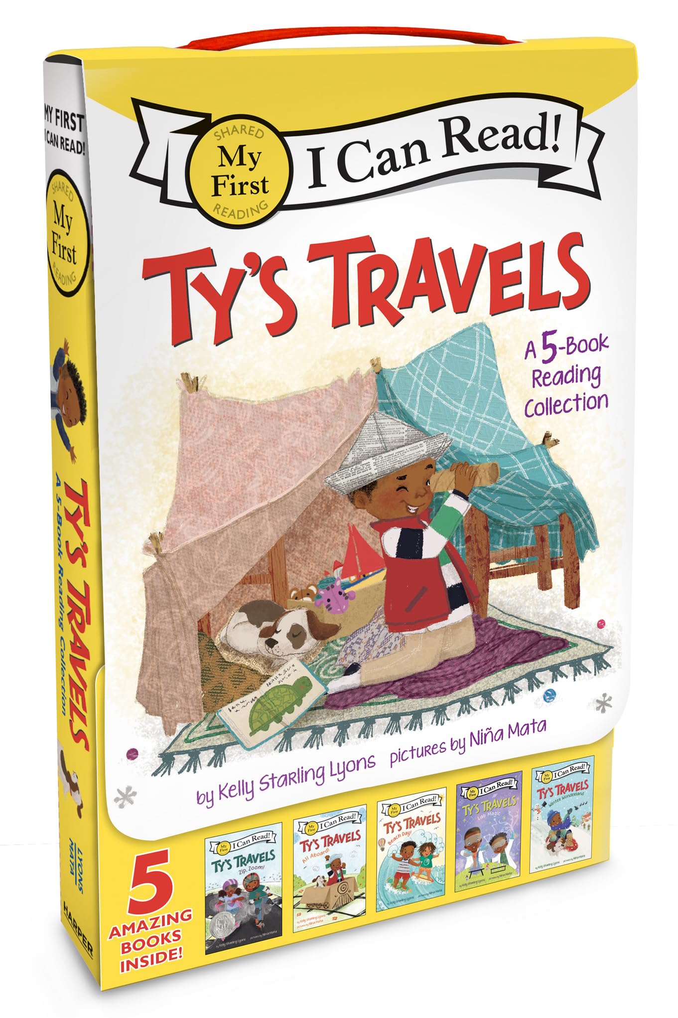 Ty's Travels: A 5-Book Reading Collection: Zip, Zoom!, All Aboard!, Beach Day!, Lab Magic, Winter Wonderland (My First I Can Read)