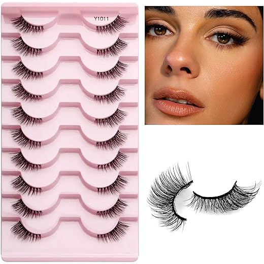 Mayklen False Eyelashes Natural Look - 10 Pairs