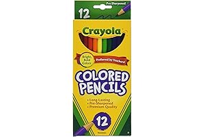 Crayola Pre-Sharpened Colored Pencils, 12 Count, Pack of 3, Assorted Colors