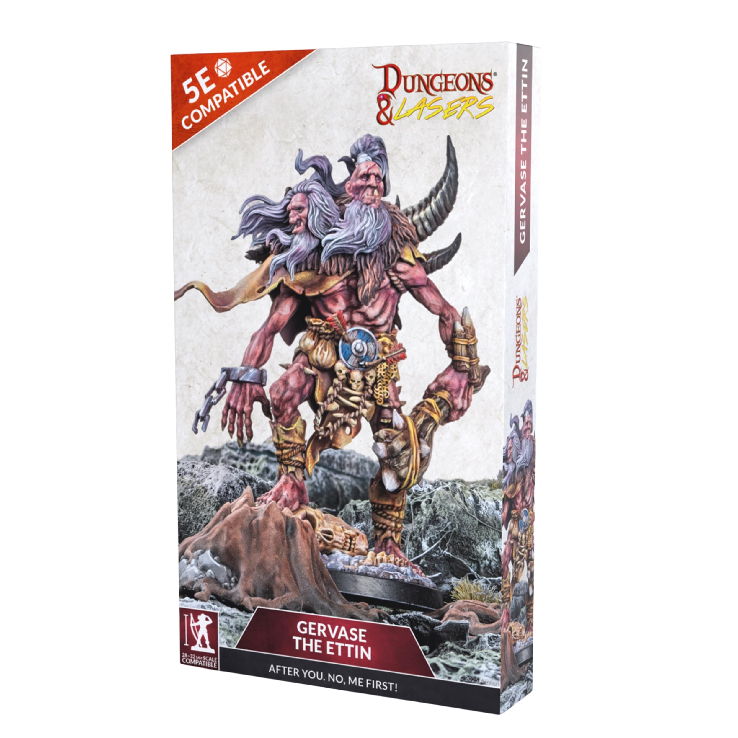 Archon Studio Dungeons and Lasers Gervase The Ettin Miniatures