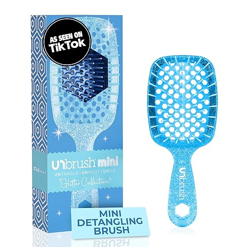 Miniatura 1 de FHI HEAT UNbrush MINI Cepillo desenredante ventilado húmedo y seco, azul zafiro