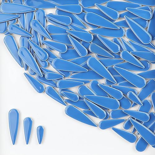 Miniatura 1 de MY.XWFD Azulejos de mosaico de cerámica para artesanías, bloques de mosaico de lágrima de 7.05 oz, azulejos de cerámica para obras de arte, juego de