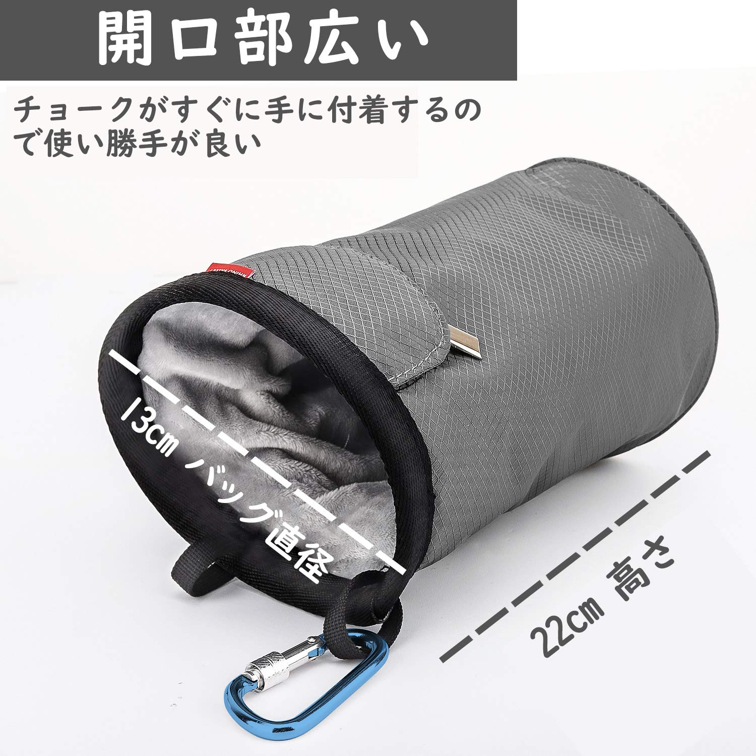 Amazon | チョークバッグ Rhino Valley ウエストポーチ 巾着式