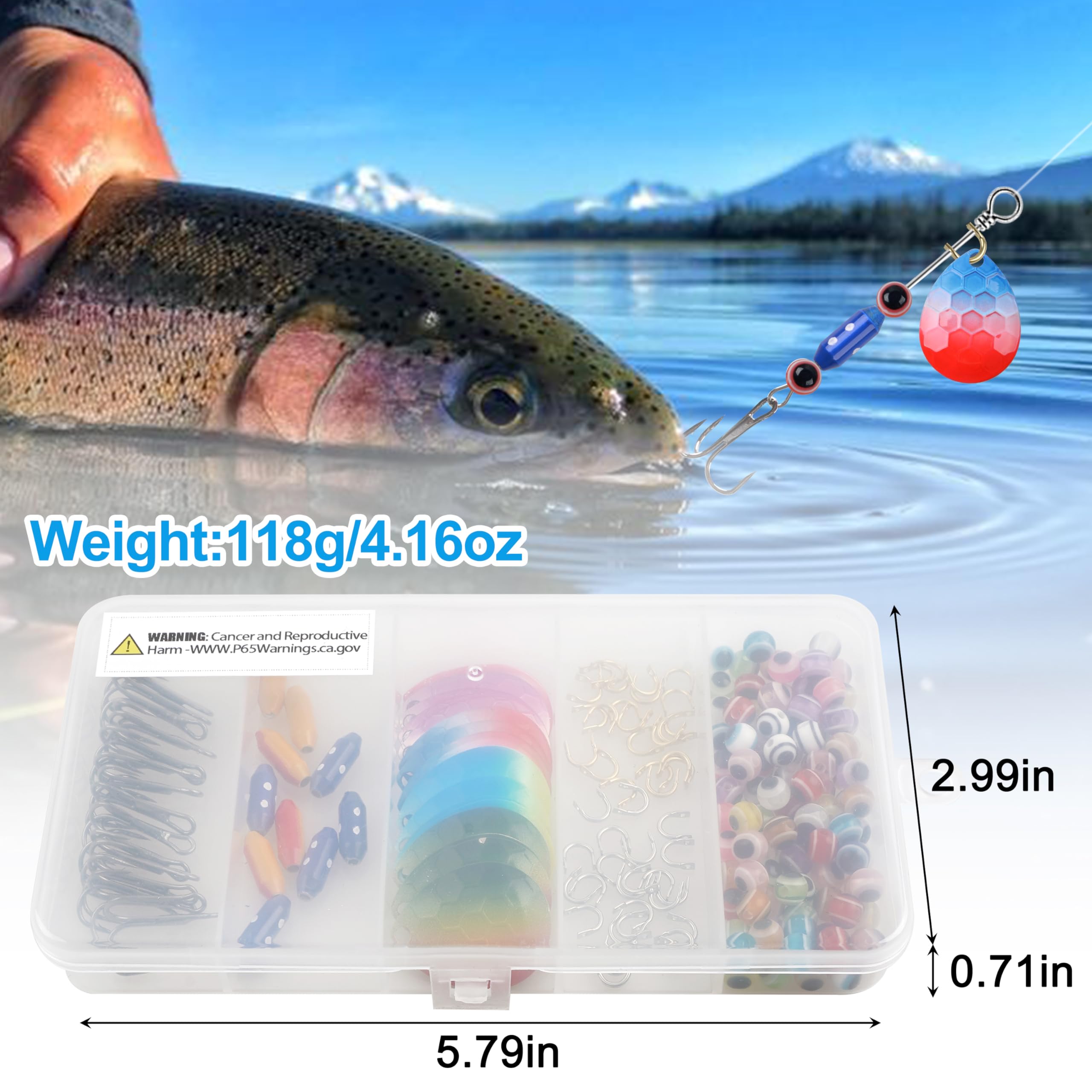 155pcs Fishing Lure Making Supplies Kit Spinnerbaits Accessory Blades Shaft Clevis Wire Hooks DIY Walleye Rig Spinner Lure Supplies Kit : Sports & Outdoors